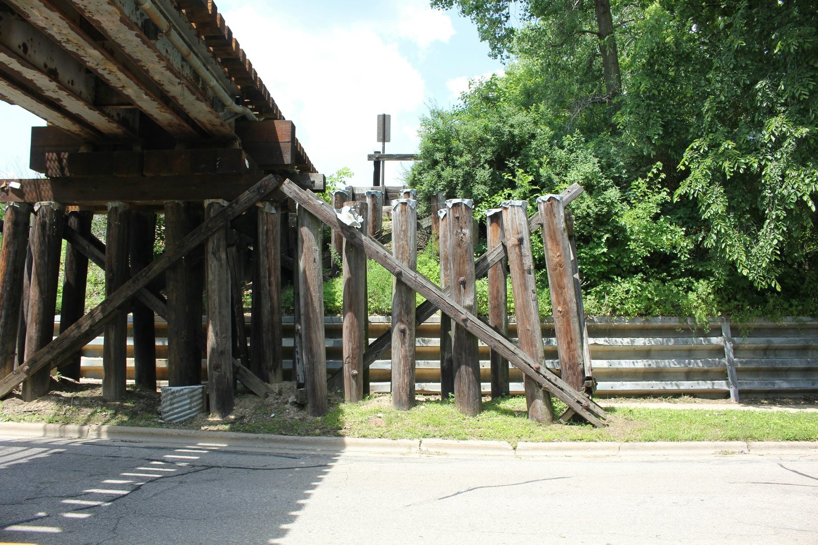Looking north
